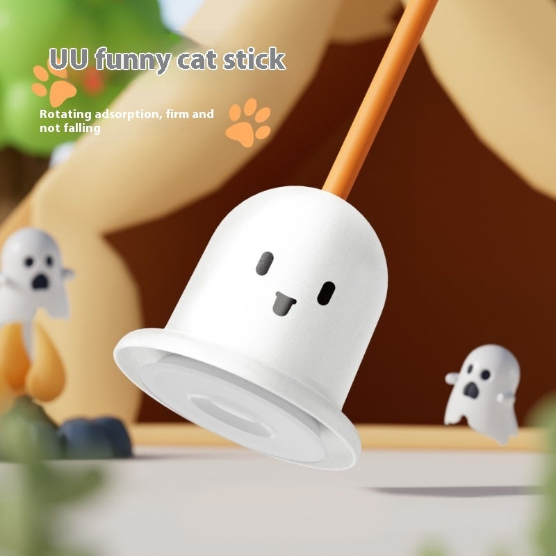 KFX-4911293 Suction Cup Cat Teaser Toy in Bianco Sardina and Fresh Green