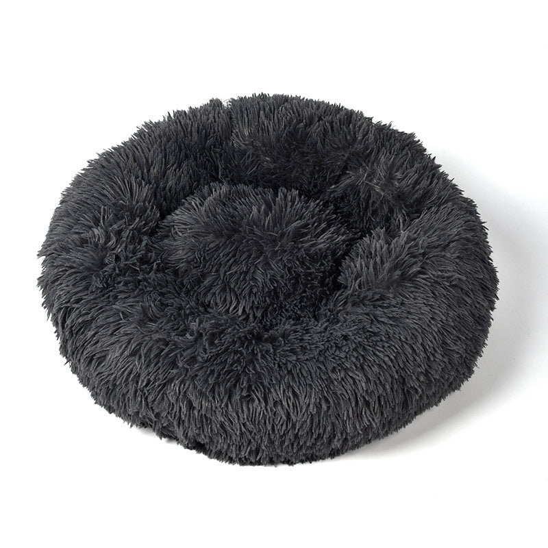 KFX-4914493 Plush Round Cat Sleeping Mat in Multiple Sizes for Indoor Comfort