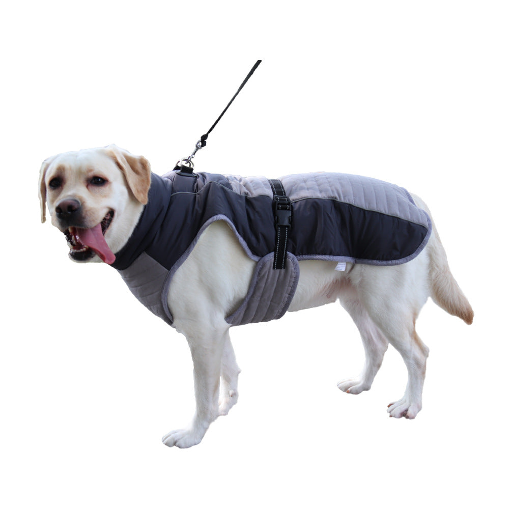 KFX-4914877 Reflective Casual Thickening Pet Clothes in Pink, Gray, and Fruit Green - Sizes XS to 3XL