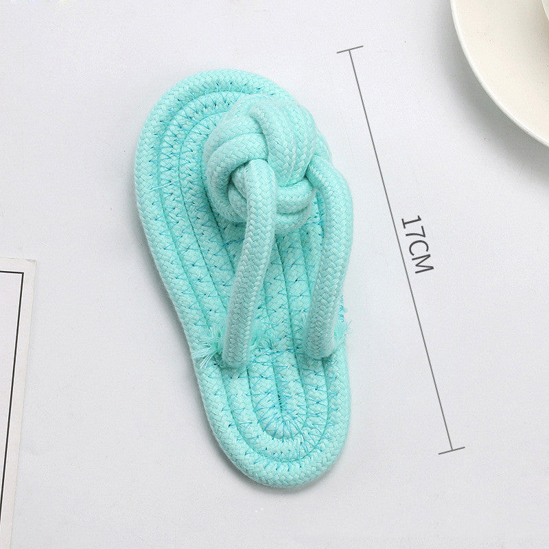 KFX-4915261 Pet Bite Resistant Cotton Rope Ball Toy for Cats and Dogs