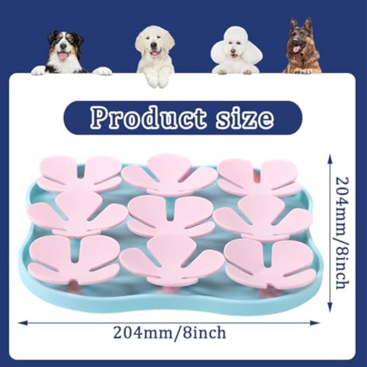 KFX-4916413 Silicone Slow Feeder Dog Bowl and Calming Mat for Interactive Eating and Training
