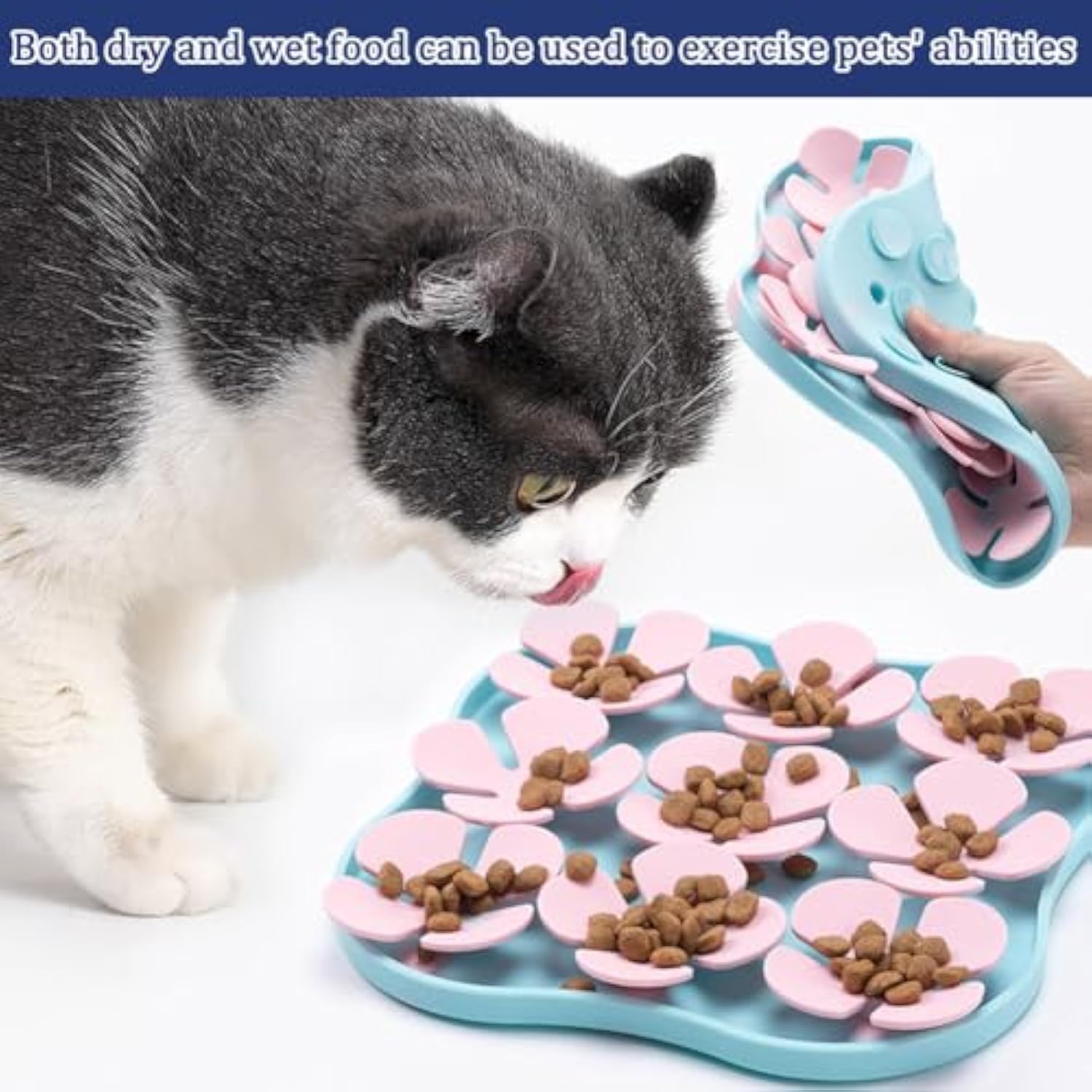 KFX-4916413 Silicone Slow Feeder Dog Bowl and Calming Mat for Interactive Eating and Training