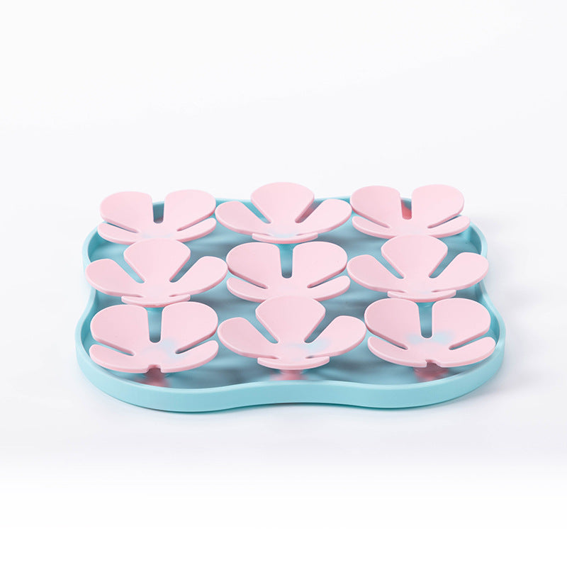KFX-4916413 Silicone Slow Feeder Dog Bowl and Calming Mat for Interactive Eating and Training