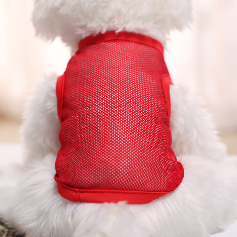 KFX-4916797 Large Mesh Spring/Summer Pet Vest in Plain Colors