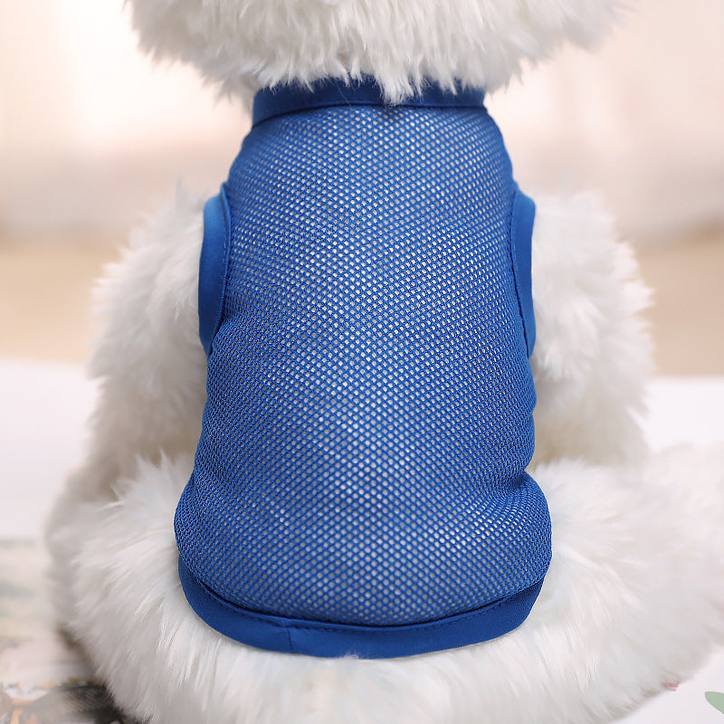 KFX-4916797 Large Mesh Spring/Summer Pet Vest in Plain Colors