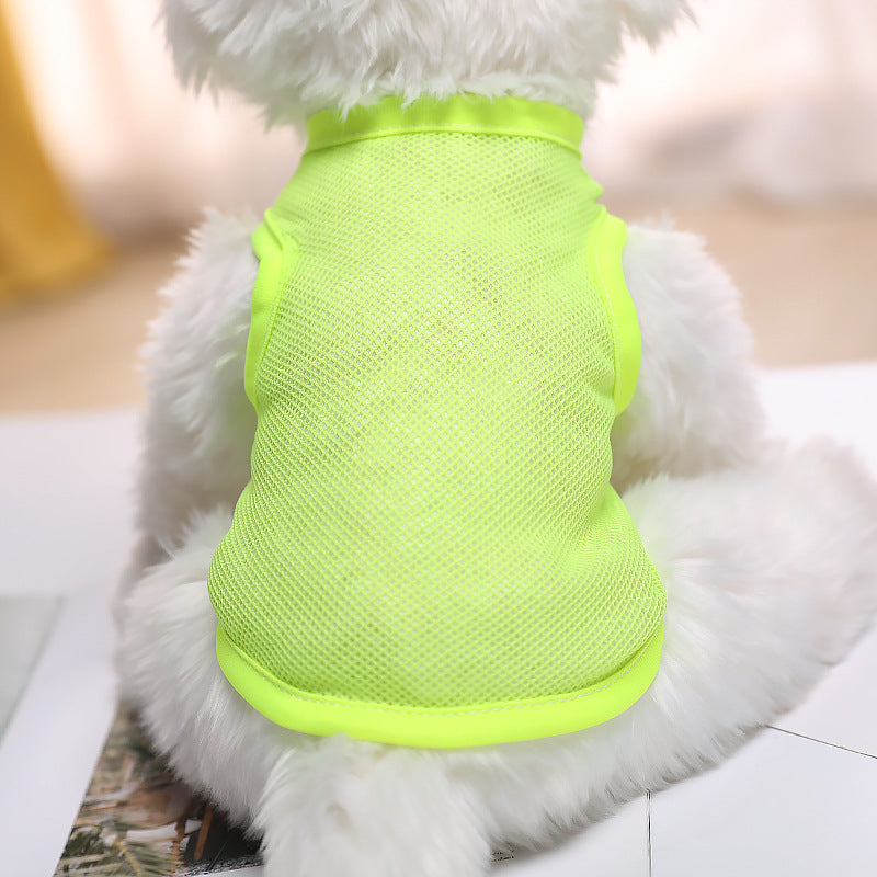 KFX-4916797 Large Mesh Spring/Summer Pet Vest in Plain Colors