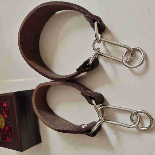 KFX-4918205 Widened Greyhound Dog Collar in Curry Cow Leather - 3cm & 4cm Width Options