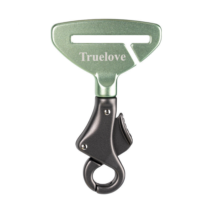 KFX-4919997 Adjustable Pet Safety Buckle for Secure Car Travel - Aluminum Alloy, Multiple Colors