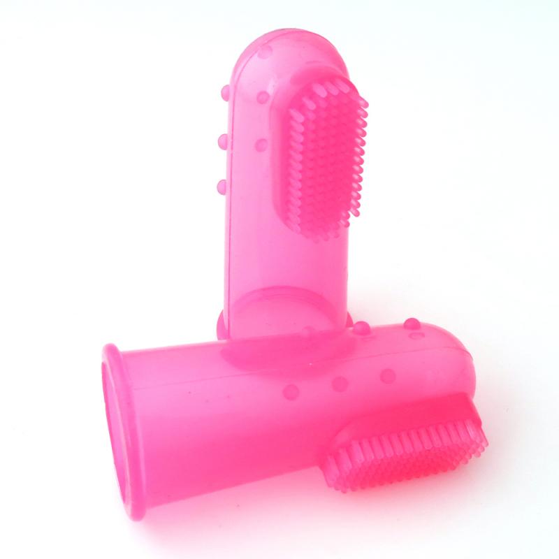 KFX-4921021 Natural Silicone Finger Toothbrush for Gentle Oral Care, Size 5.5*2.2CM