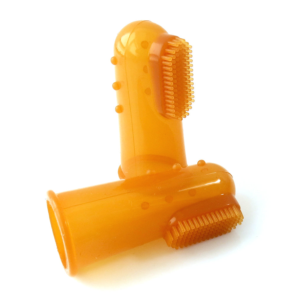KFX-4921021 Natural Silicone Finger Toothbrush for Gentle Oral Care, Size 5.5*2.2CM
