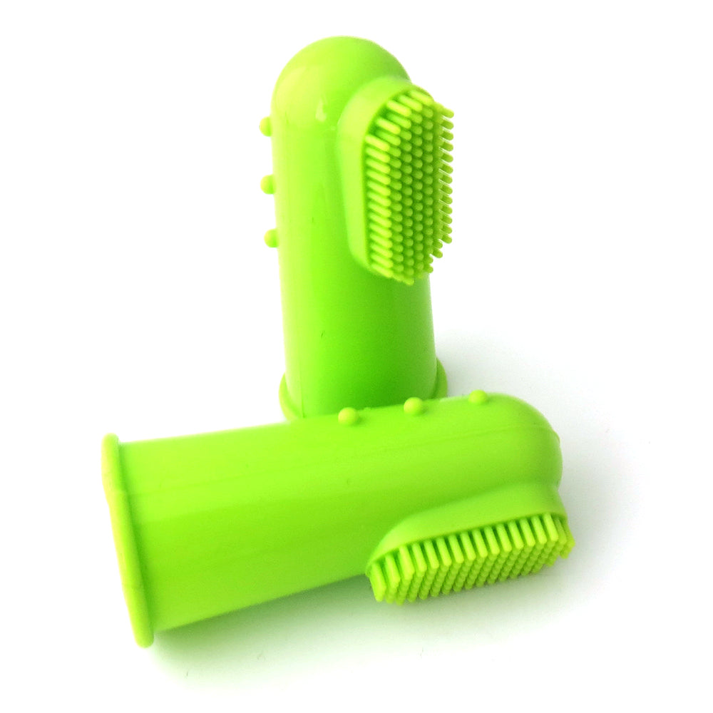 KFX-4921021 Natural Silicone Finger Toothbrush for Gentle Oral Care, Size 5.5*2.2CM