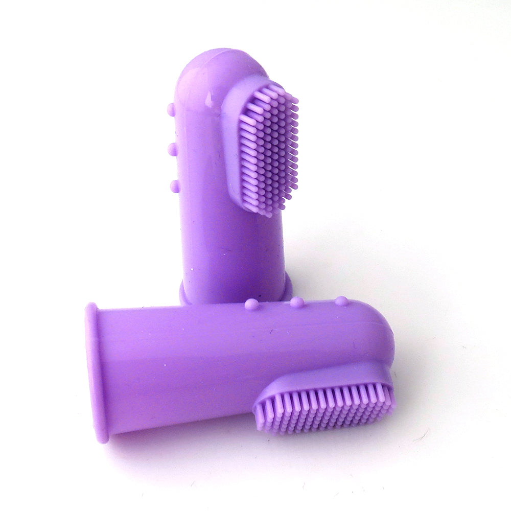 KFX-4921021 Natural Silicone Finger Toothbrush for Gentle Oral Care, Size 5.5*2.2CM