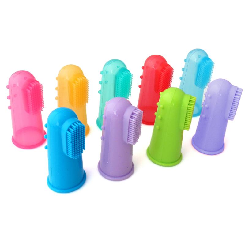 KFX-4921021 Natural Silicone Finger Toothbrush for Gentle Oral Care, Size 5.5*2.2CM