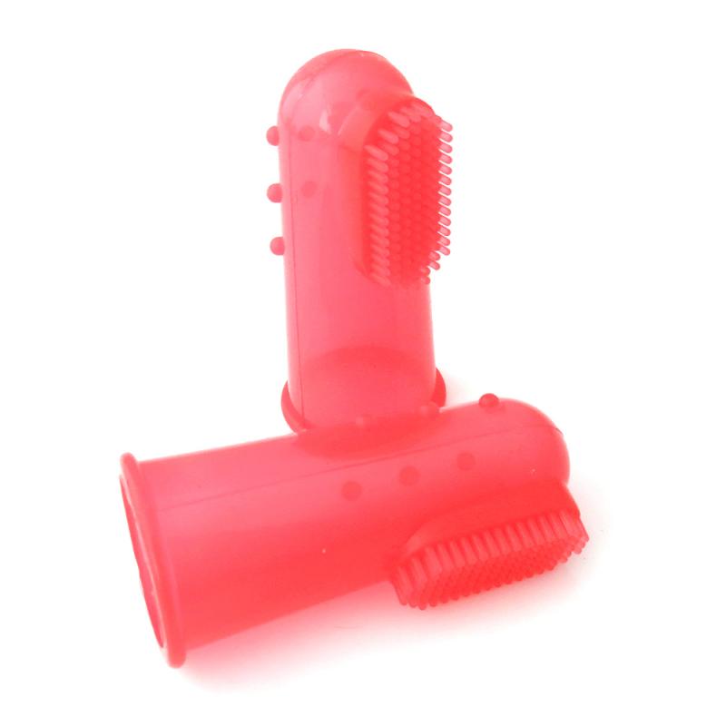 KFX-4921021 Natural Silicone Finger Toothbrush for Gentle Oral Care, Size 5.5*2.2CM