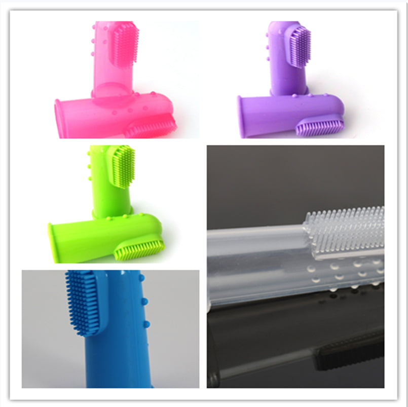 KFX-4921021 Natural Silicone Finger Toothbrush for Gentle Oral Care, Size 5.5*2.2CM