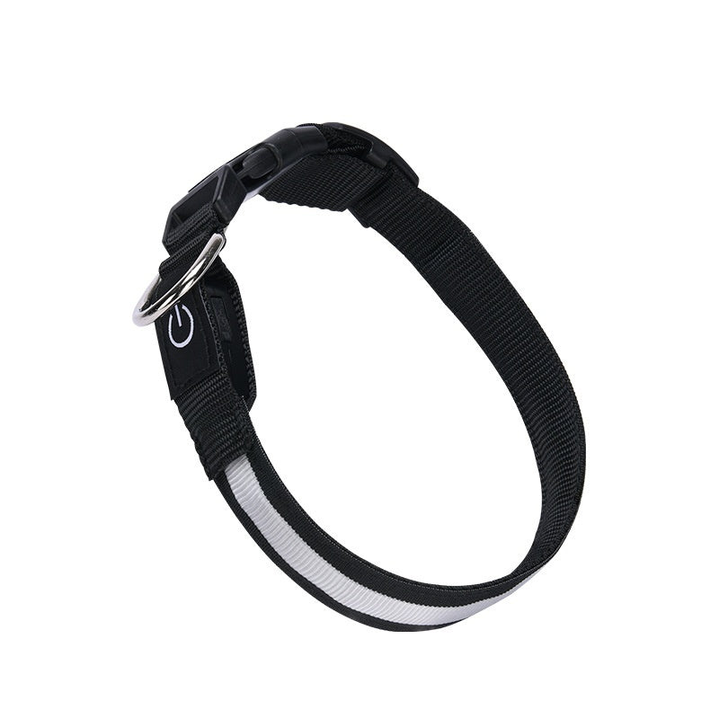 KFX-4923965 Colorful LED Nylon Fishing Line Luminous Collar with USB Rechargeable Battery, 70CM Length