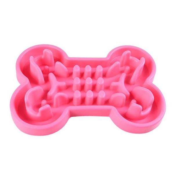 KFX-4926141 Pet Dog Slow Feeder Bowl - Anti-Choke Silicone Travel Design, Available in Small and Large Sizes