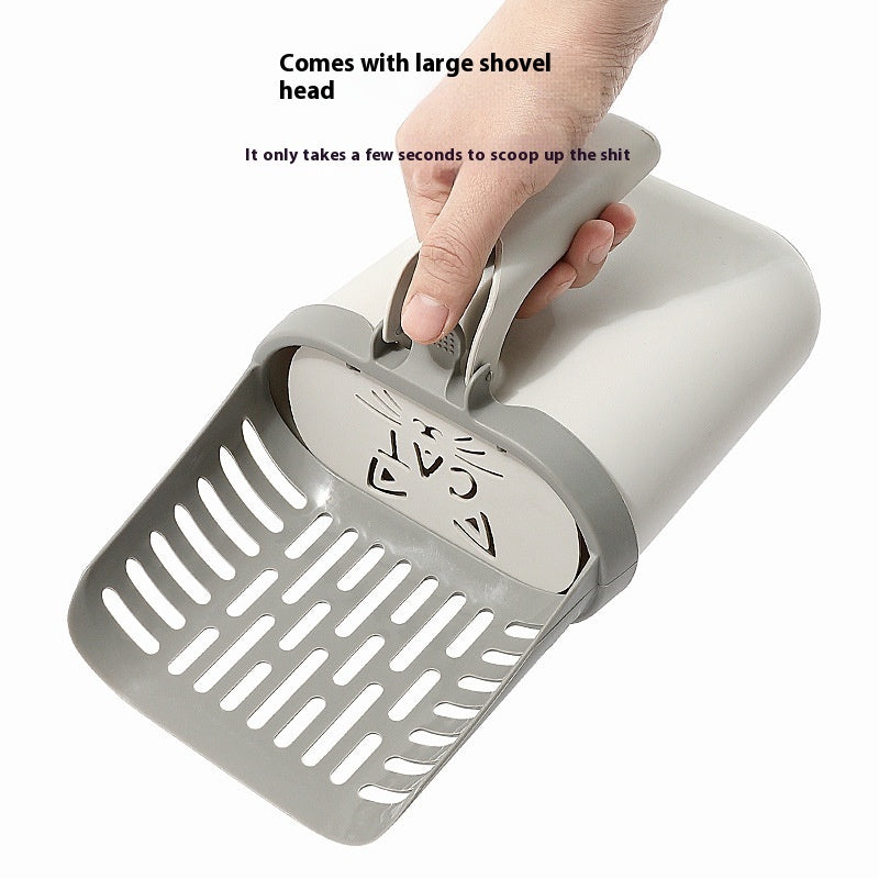KFX-4927421 Extra Large Cat Litter Scoop with Storage Box for Easy Waste Disposal
