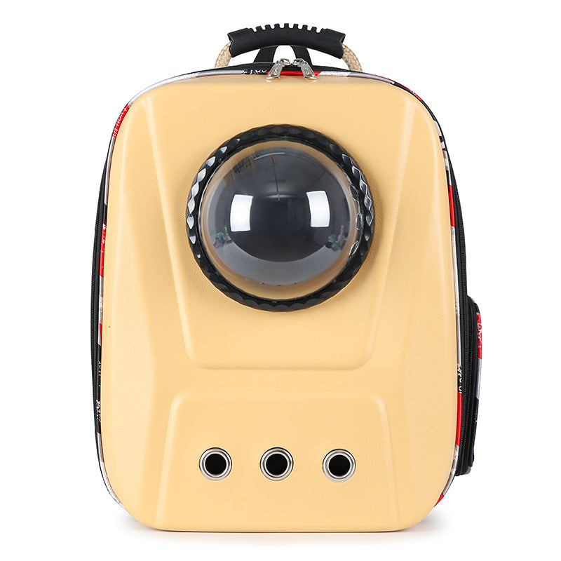 KFX-4928189 Breathable Large Capacity Portable Backpack for Cats, Fashionable EVA Design