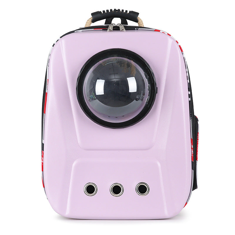KFX-4928189 Breathable Large Capacity Portable Backpack for Cats, Fashionable EVA Design