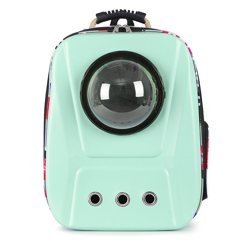 KFX-4928189 Breathable Large Capacity Portable Backpack for Cats, Fashionable EVA Design