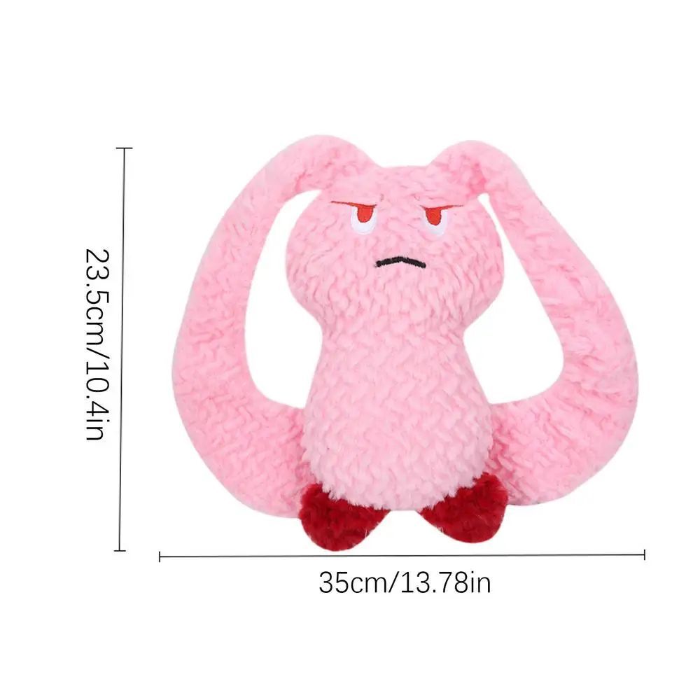 KFX-4931389 Plush Bunny Dog Teething Toy for Medium Small Puppies - Squeaky Chewable Stuffed Animal