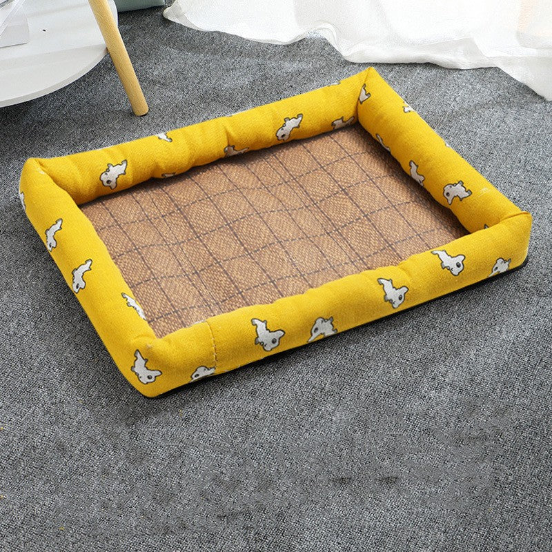 KFX-4931773 Summer Linen Pet Mat Nest - Available in Various Styles and Sizes