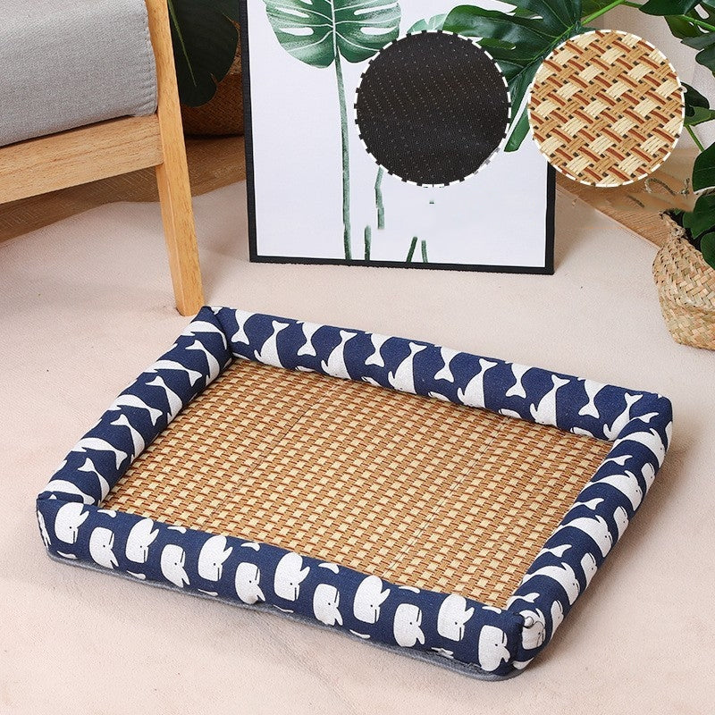 KFX-4931773 Summer Linen Pet Mat Nest - Available in Various Styles and Sizes