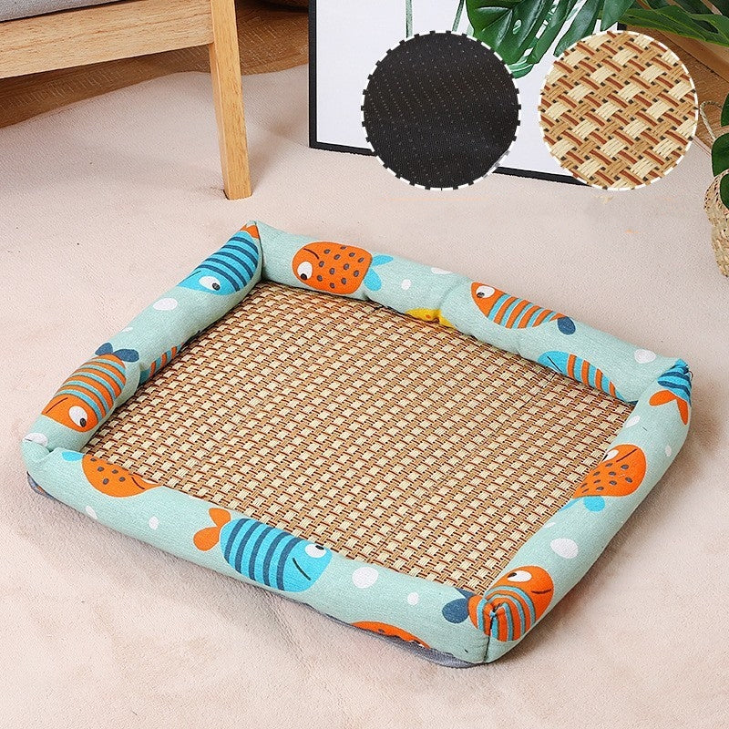 KFX-4931773 Summer Linen Pet Mat Nest - Available in Various Styles and Sizes