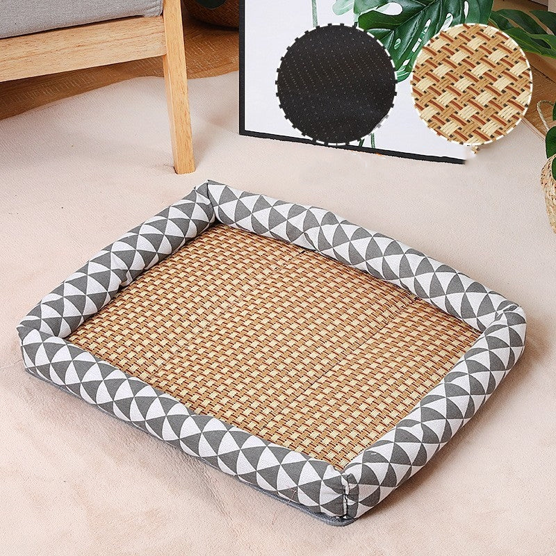KFX-4931773 Summer Linen Pet Mat Nest - Available in Various Styles and Sizes