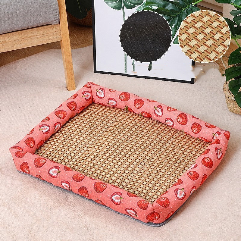 KFX-4931773 Summer Linen Pet Mat Nest - Available in Various Styles and Sizes