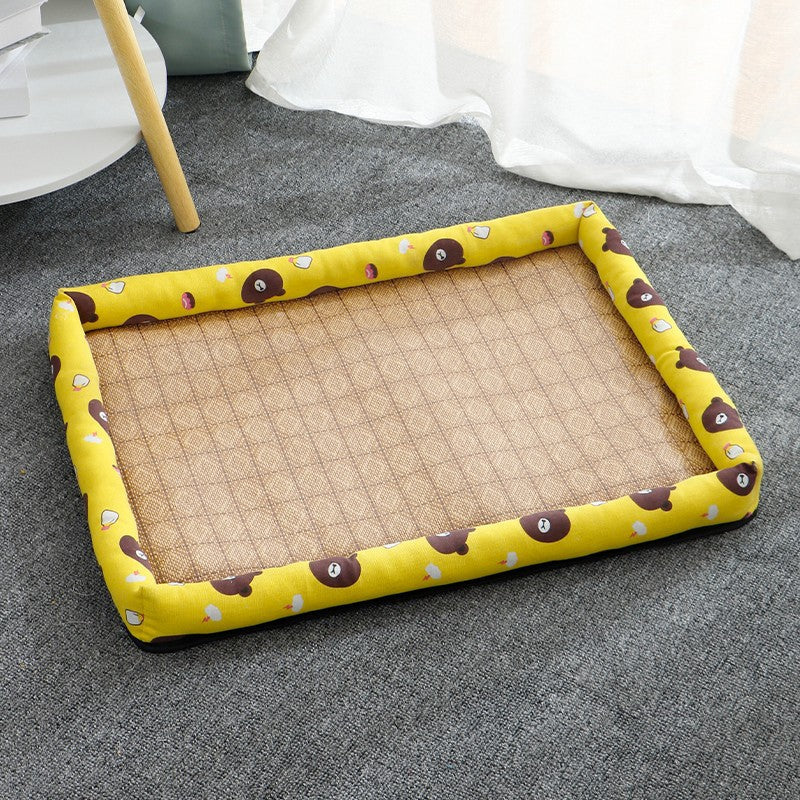 KFX-4931773 Summer Linen Pet Mat Nest - Available in Various Styles and Sizes