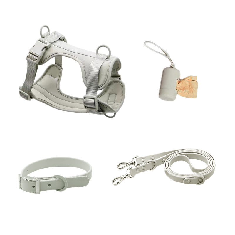 KFX-4933181 Tactical Waterproof Dog Collar and Leash Set with Chest Back Support in Various Colors