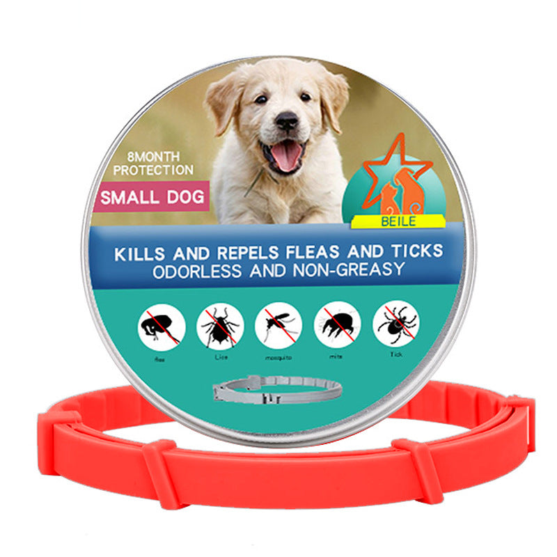 KFX-4933693 Flea Preventing Silicone Collar for Small to Large Dogs and Cats in Various Colors