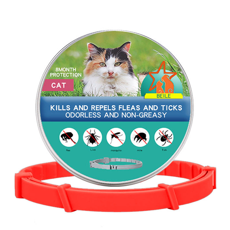 KFX-4933693 Flea Preventing Silicone Collar for Small to Large Dogs and Cats in Various Colors