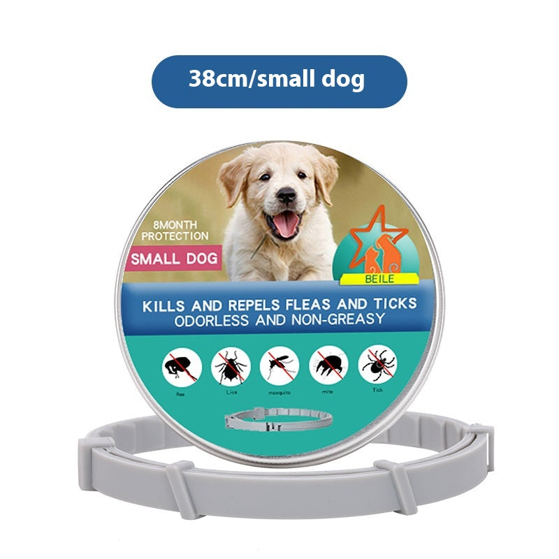 KFX-4933693 Flea Preventing Silicone Collar for Small to Large Dogs and Cats in Various Colors