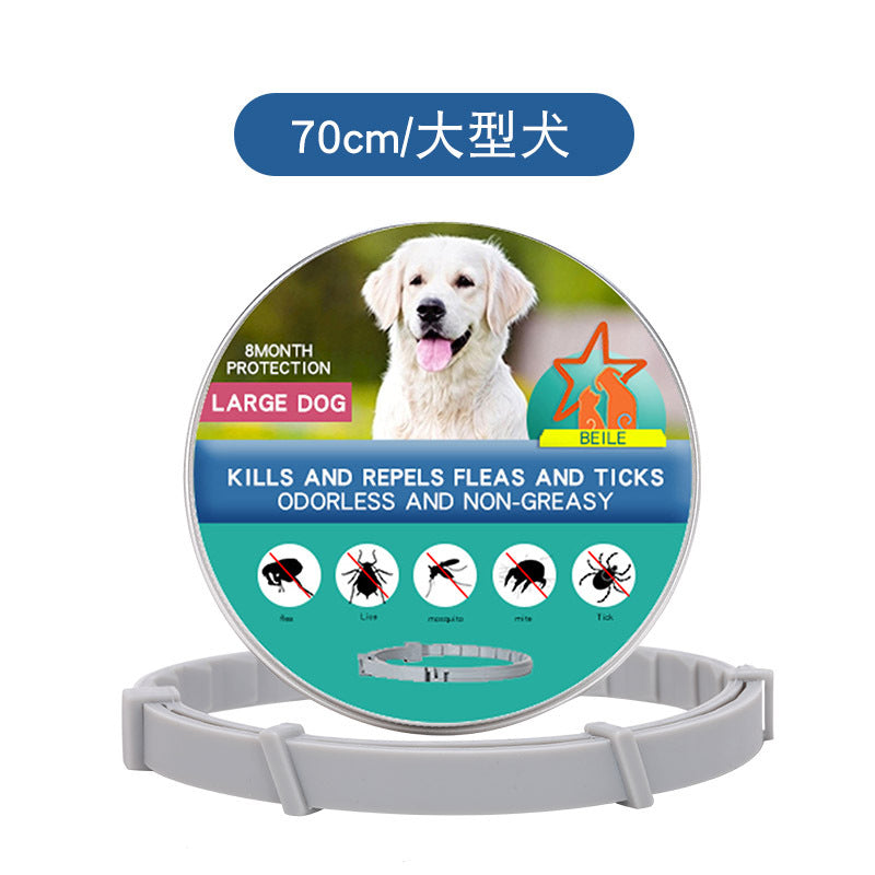 KFX-4933693 Flea Preventing Silicone Collar for Small to Large Dogs and Cats in Various Colors