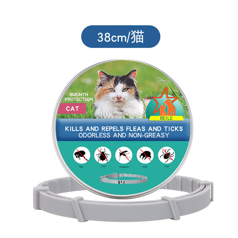 KFX-4933693 Flea Preventing Silicone Collar for Small to Large Dogs and Cats in Various Colors