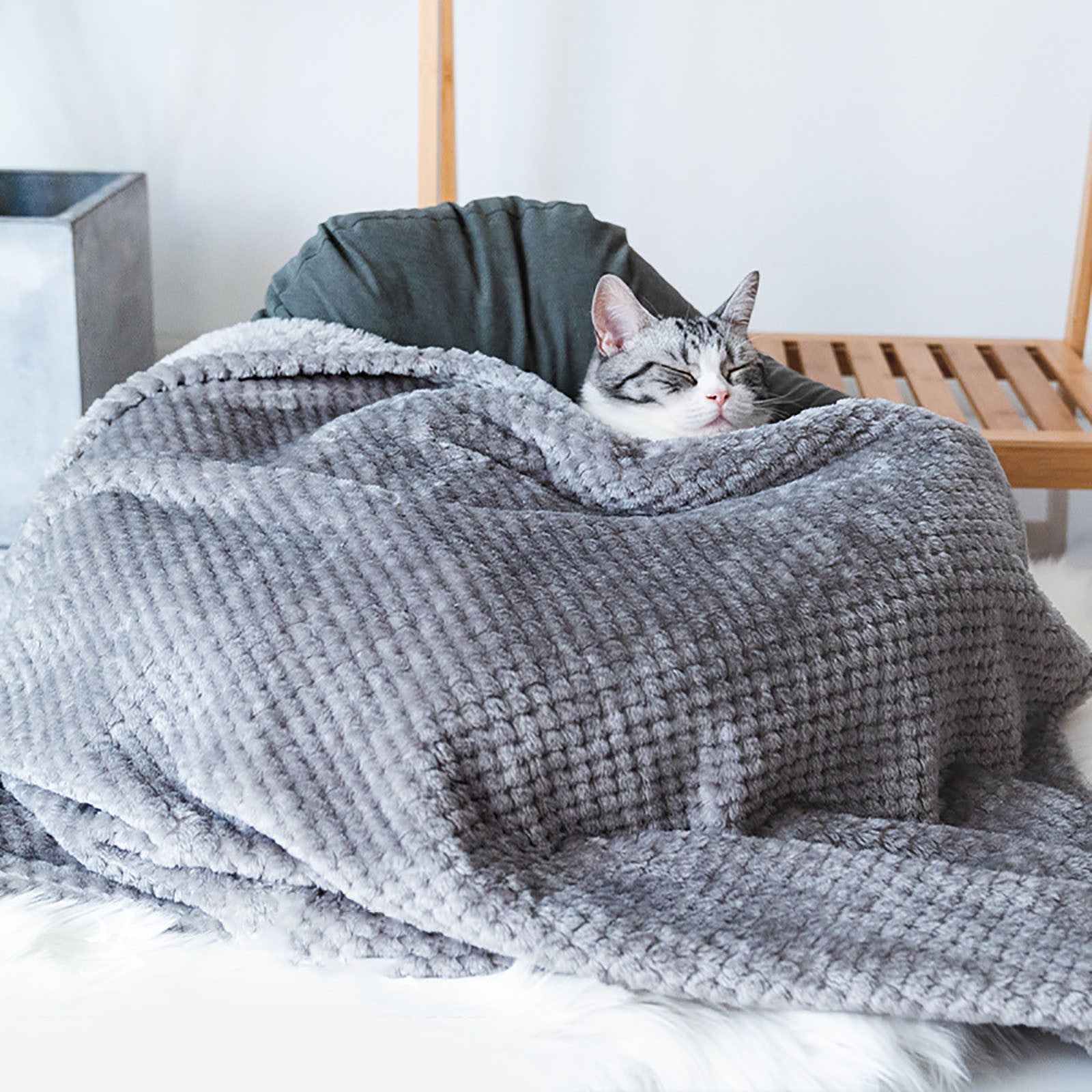 KFX-4935741 Soft Pet Sleep Blanket for Dogs and Cats in Various Colors and Sizes
