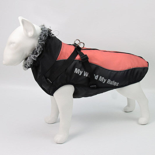 KFX-4935869 Waterproof and Windproof Cotton Dog Coat in Multiple Colors and Sizes