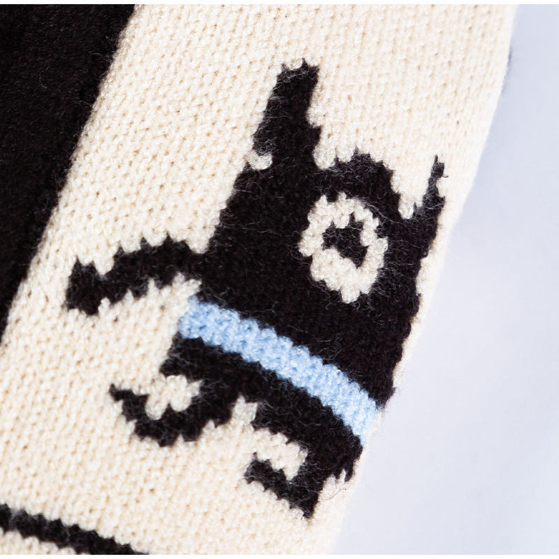 KFX-4936253 Warm Knit Dog Sweater with Monster Pattern for Small to Medium Pets - Cozy and Breathable Cardigan for Fall and Winter