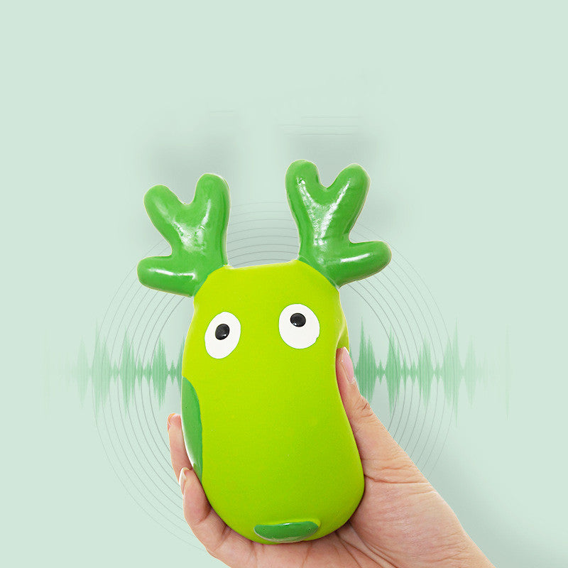 KFX-4938301 Latex Deer Sound Toy - Bite Resistant Pet Plaything, 75G
