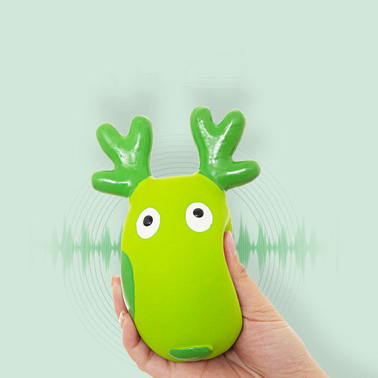 KFX-4938301 Latex Deer Sound Toy - Bite Resistant Pet Plaything, 75G