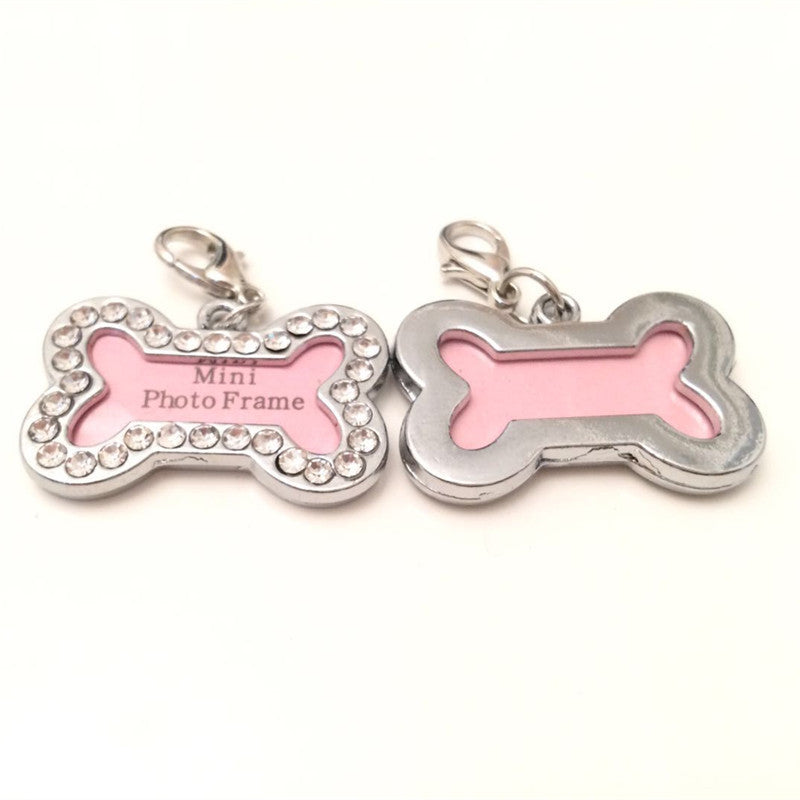 KFX-4940093 Metal Dog Pendant with Diamond Pattern - Universal Jewelry for All Seasons