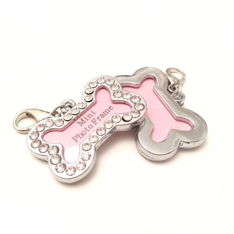 KFX-4940093 Metal Dog Pendant with Diamond Pattern - Universal Jewelry for All Seasons
