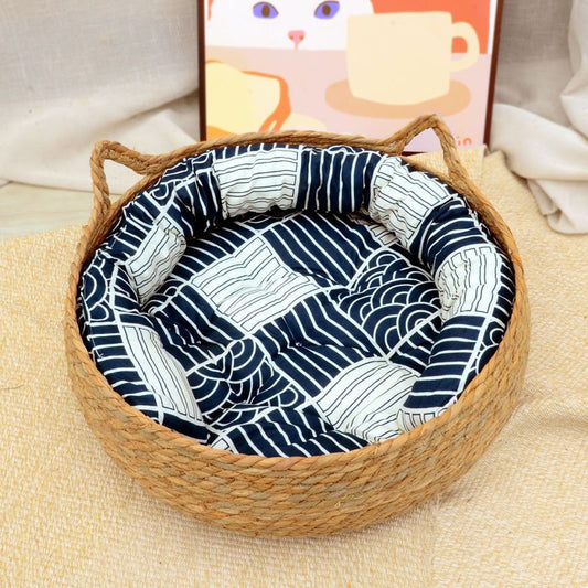 KFX-4943421 Cat Scratching Board with Removable and Washable Rattan Nest - Multiple Styles and Sizes Available