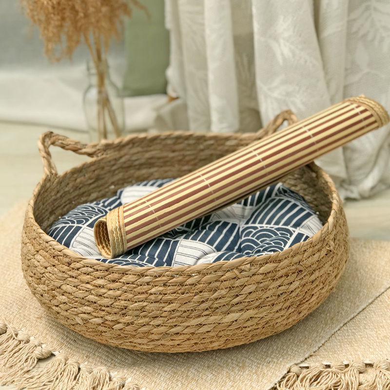 KFX-4943421 Cat Scratching Board with Removable and Washable Rattan Nest - Multiple Styles and Sizes Available