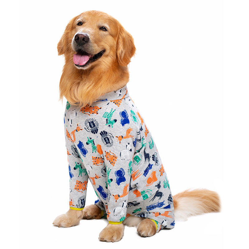 KFX-4943805 Cotton Printed Four-Legged Pet Shirt for Comfortable Wear in Various Sizes