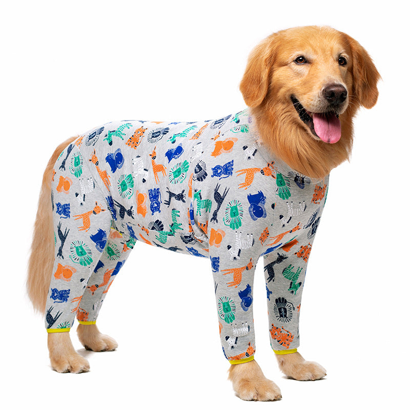 KFX-4943805 Cotton Printed Four-Legged Pet Shirt for Comfortable Wear in Various Sizes