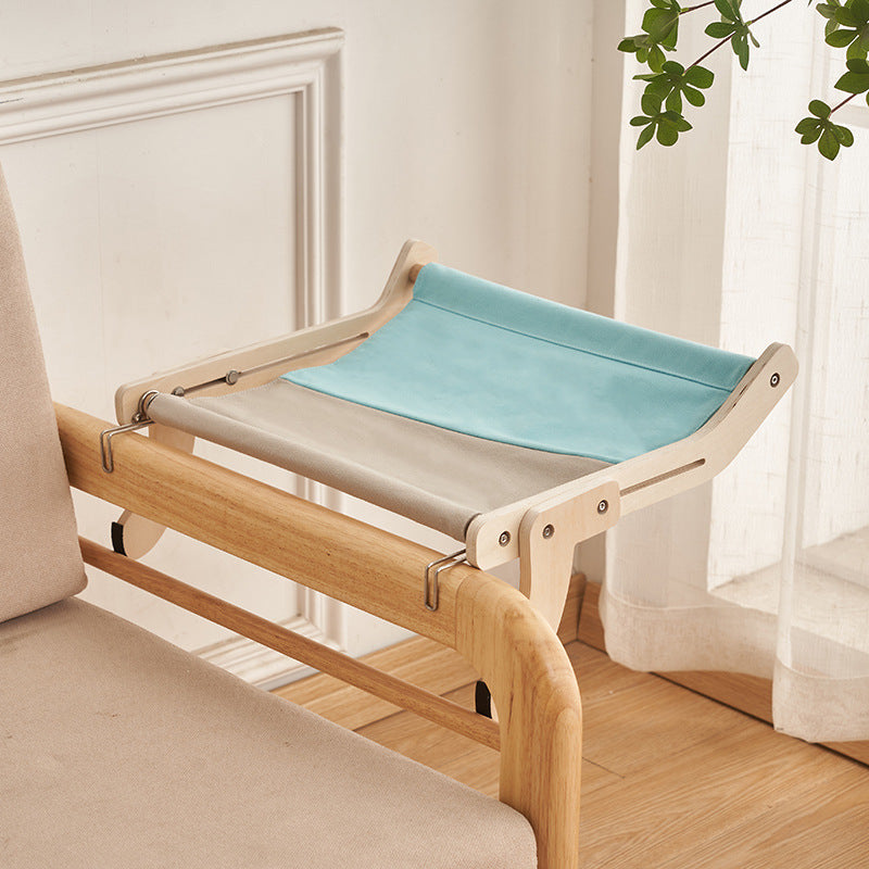 KFX-4944829 Hanging Cats Bed for Balcony Window - Multi-Layer Plywood with Cotton Hemp Cloth